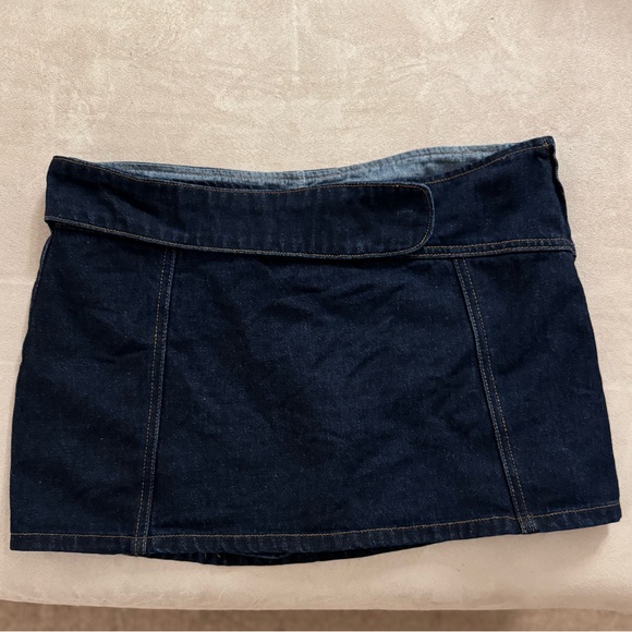 Meshki Denim Micro Mini Skort - Picture 4 of 8